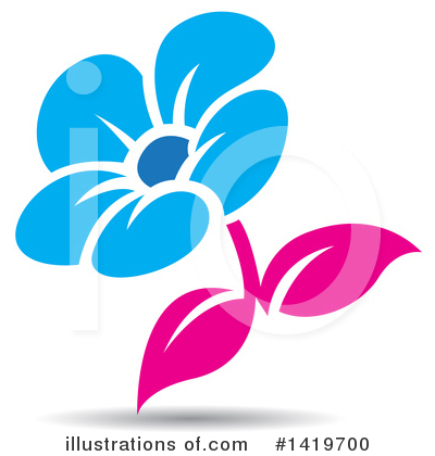 Royalty-Free (RF) Flower Clipart Illustration by cidepix - Stock Sample #1419700