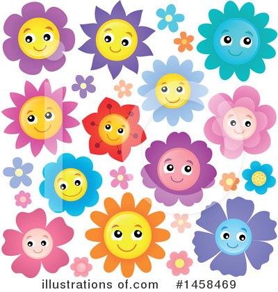 Royalty-Free (RF) Flower Clipart Illustration by visekart - Stock Sample #1458469