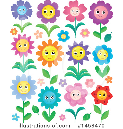 Royalty-Free (RF) Flower Clipart Illustration by visekart - Stock Sample #1458470