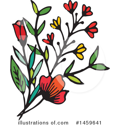 Royalty-Free (RF) Flower Clipart Illustration by Cherie Reve - Stock Sample #1459641