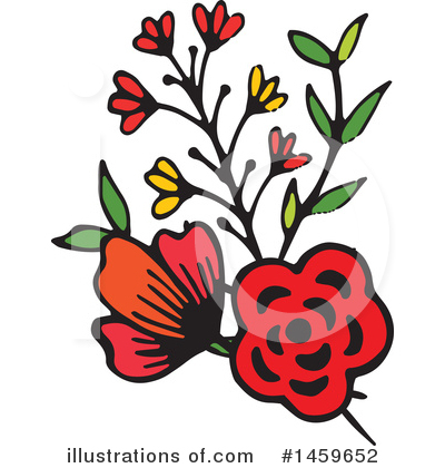 Royalty-Free (RF) Flower Clipart Illustration by Cherie Reve - Stock Sample #1459652