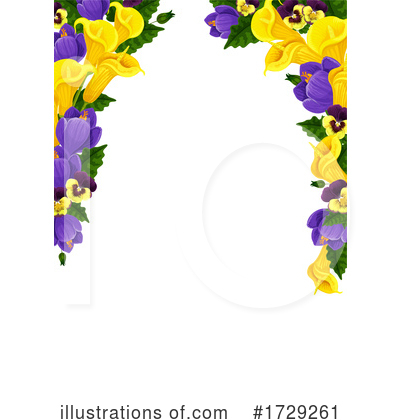 Pansies Clipart #1729261 by Vector Tradition SM