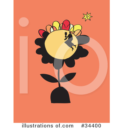 Royalty-Free (RF) Flower Clipart Illustration by Lisa Arts - Stock Sample #34400