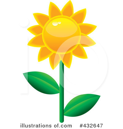 Royalty-Free (RF) Flower Clipart Illustration by Pams Clipart - Stock Sample #432647