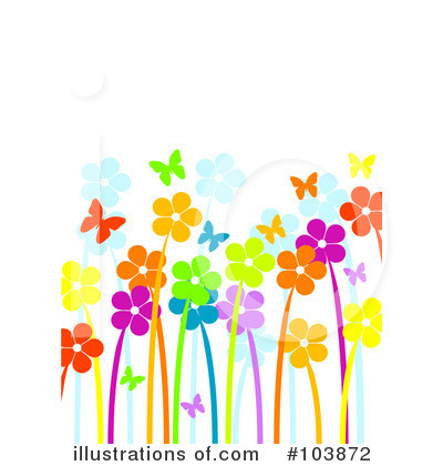 Royalty-Free (RF) Flowers Clipart Illustration by Pushkin - Stock Sample #103872