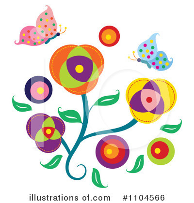 Flowers Clipart #1104566 by Cherie Reve