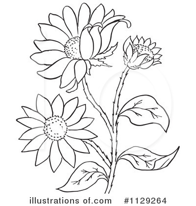 Royalty-Free (RF) Flowers Clipart Illustration by Picsburg - Stock Sample #1129264