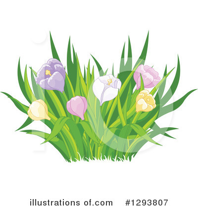 Royalty-Free (RF) Flowers Clipart Illustration by Pushkin - Stock Sample #1293807