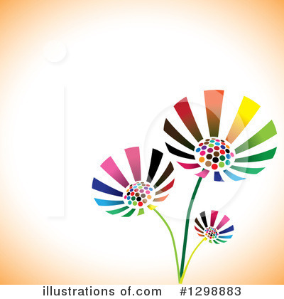 Royalty-Free (RF) Flowers Clipart Illustration by ColorMagic - Stock Sample #1298883