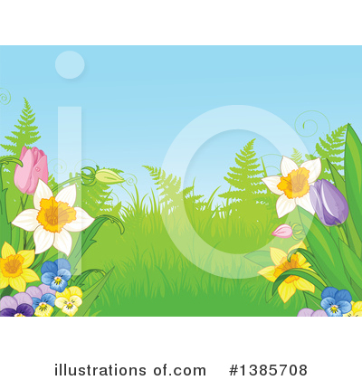 Flower Background Clipart #1385708 by Pushkin