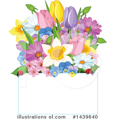 Royalty-Free (RF) Flowers Clipart Illustration by Pushkin - Stock Sample #1439640