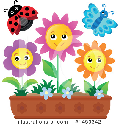 Royalty-Free (RF) Flowers Clipart Illustration by visekart - Stock Sample #1450342