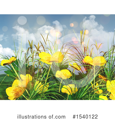 Wildflower Clipart #1540122 by KJ Pargeter