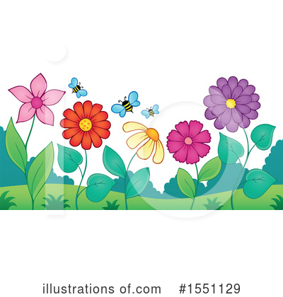Royalty-Free (RF) Flowers Clipart Illustration by visekart - Stock Sample #1551129