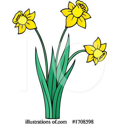 Daffodils Clipart #1708598 by visekart