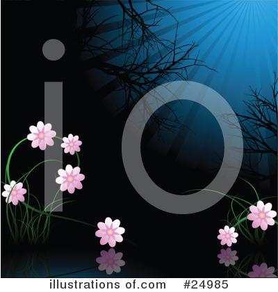 Royalty-Free (RF) Flowers Clipart Illustration by elaineitalia - Stock Sample #24985