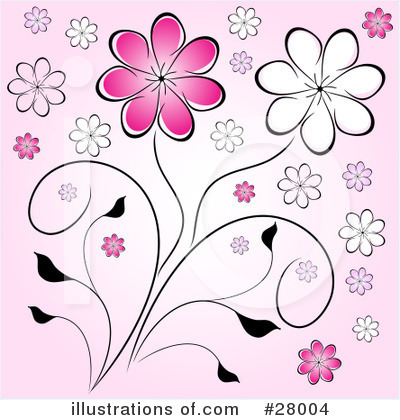 Royalty-Free (RF) Flowers Clipart Illustration by KJ Pargeter - Stock Sample #28004