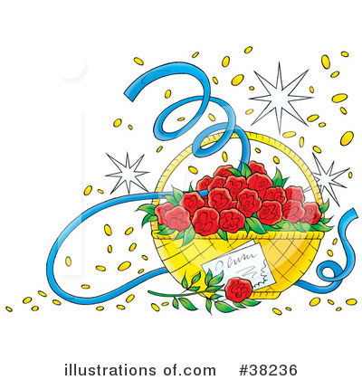 Royalty-Free (RF) Flowers Clipart Illustration by Alex Bannykh - Stock Sample #38236