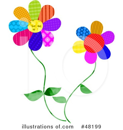 Royalty-Free (RF) Flowers Clipart Illustration by Prawny - Stock Sample #48199