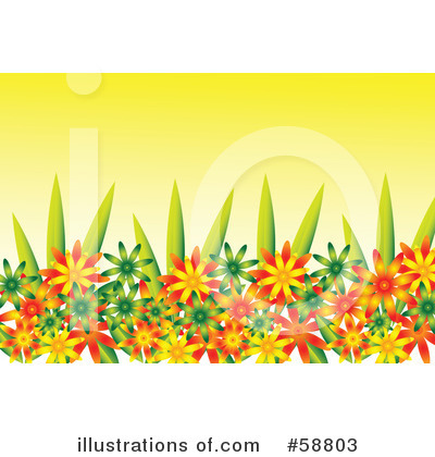 Royalty-Free (RF) Flowers Clipart Illustration by kaycee - Stock Sample #58803