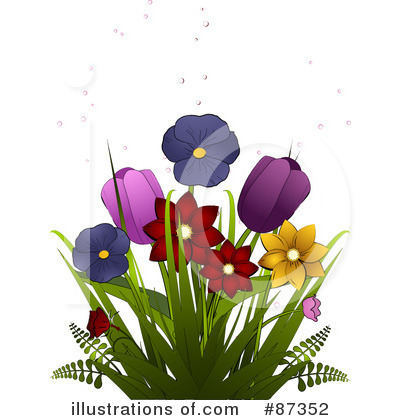 Royalty-Free (RF) Flowers Clipart Illustration by elaineitalia - Stock Sample #87352