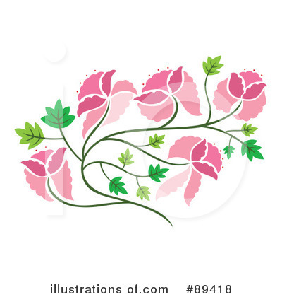 Royalty-Free (RF) Flowers Clipart Illustration by Cherie Reve - Stock Sample #89418