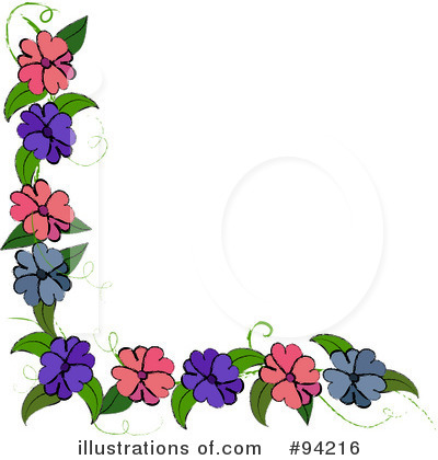 Royalty-Free (RF) Flowers Clipart Illustration by Pams Clipart - Stock Sample #94216