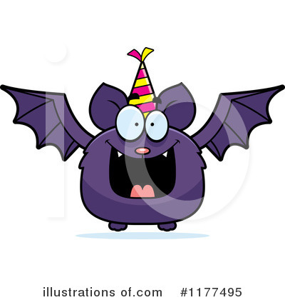 Royalty-Free (RF) Flying Bat Clipart Illustration by Cory Thoman - Stock Sample #1177495