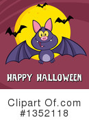 Flying Bat Clipart #1352118 by Hit Toon