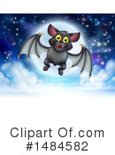 Flying Bat Clipart #1484582 by AtStockIllustration