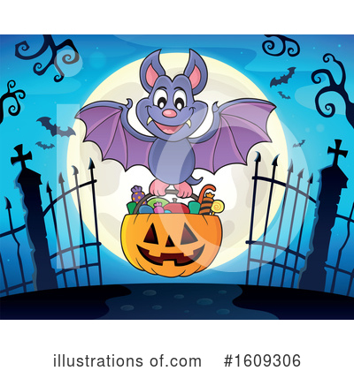 Vampire Bat Clipart #1609306 by visekart
