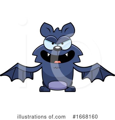 Vampire Bats Clipart #1668160 by Cory Thoman