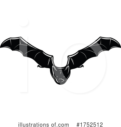Royalty-Free (RF) Flying Bat Clipart Illustration by Vector Tradition SM - Stock Sample #1752512
