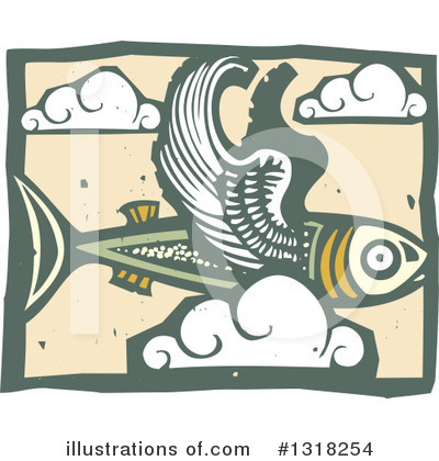 Flying Fish Clipart #1318254 by xunantunich