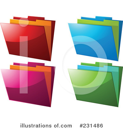 Royalty-Free (RF) Folder Clipart Illustration by elaineitalia - Stock Sample #231486