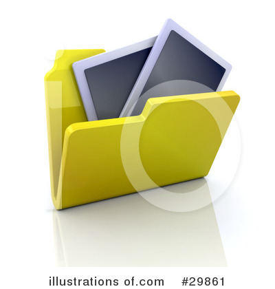 Royalty-Free (RF) Folder Clipart Illustration by KJ Pargeter - Stock Sample #29861