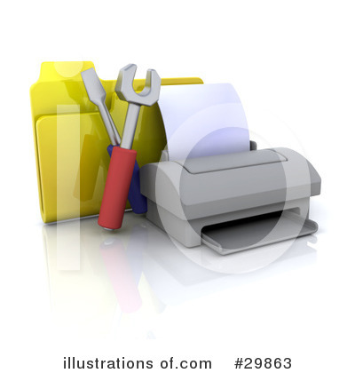 Printer Clipart #29863 by KJ Pargeter