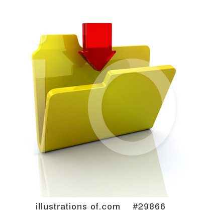Royalty-Free (RF) Folder Clipart Illustration by KJ Pargeter - Stock Sample #29866