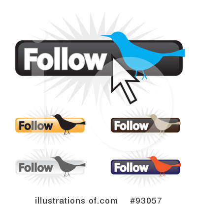 Royalty-Free (RF) Follow Me Clipart Illustration by Arena Creative - Stock Sample #93057