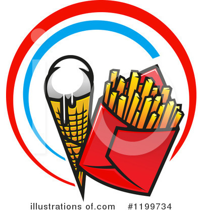 French Fries Clipart #1199734 by Vector Tradition SM