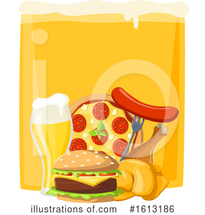 Cheeseburger Clipart #1613186 by Vector Tradition SM