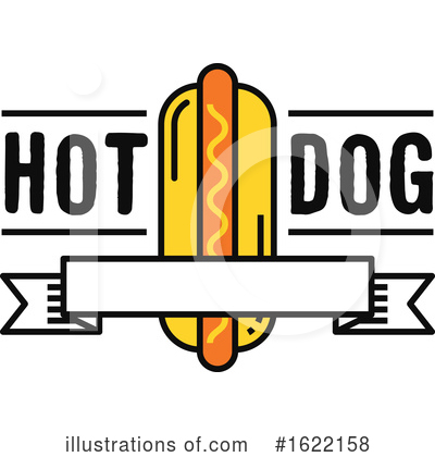 Hot Dog Clipart #1622158 by Vector Tradition SM