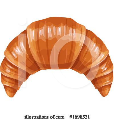 Croissant Clipart #1698531 by Vector Tradition SM