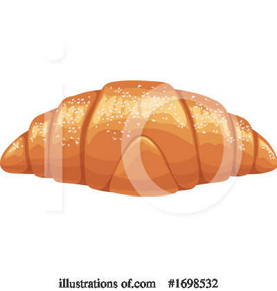 Croissant Clipart #1698532 by Vector Tradition SM