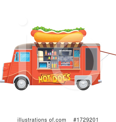 Food Truck Clipart #1729201 by Vector Tradition SM