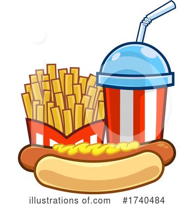 Hot Dog Clipart #1740484 by Hit Toon