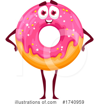 Donut Clipart #1740959 by Vector Tradition SM