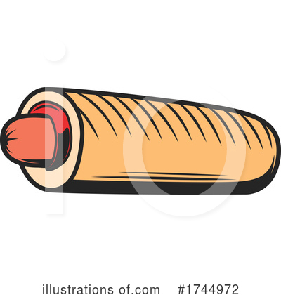Hot Dog Clipart #1744972 by Vector Tradition SM