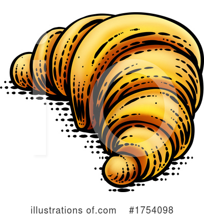 Croissant Clipart #1754098 by AtStockIllustration