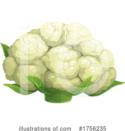 Cauliflower Clipart #1756235 by Vector Tradition SM